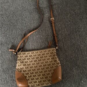 Michael Kors Tan Logo Crossbody Bag